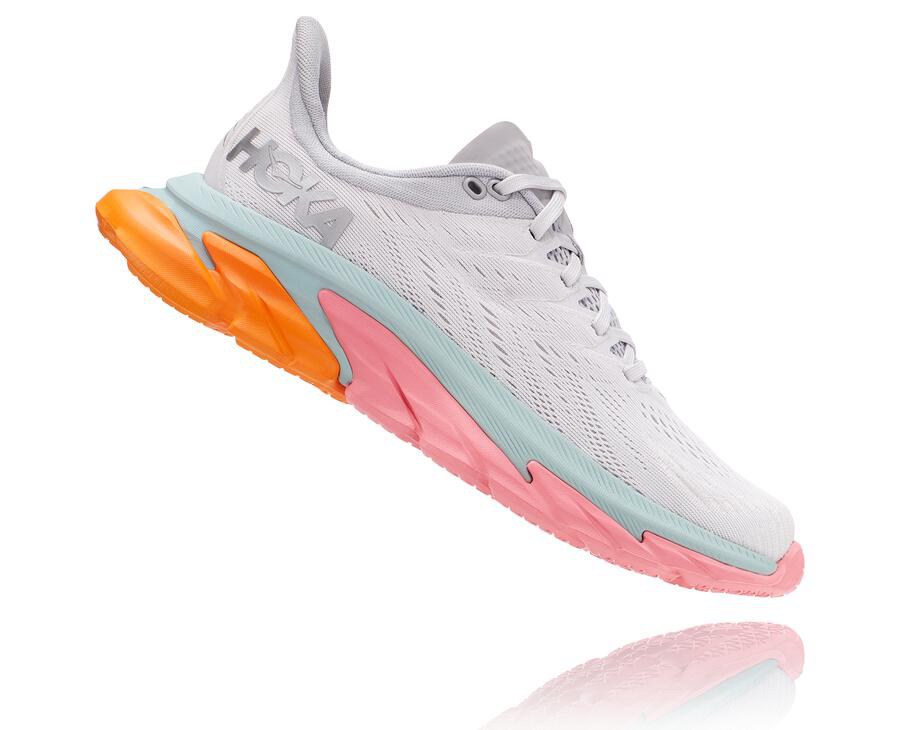 Hoka One One Koşu Ayakkabısı Kadın Beyaz - Clifton Edge - XI1783529